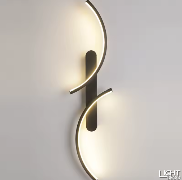 Applique Murale LED Courbée Design - Décoration Moderne Maison - Chambre / Salon / Couloir
