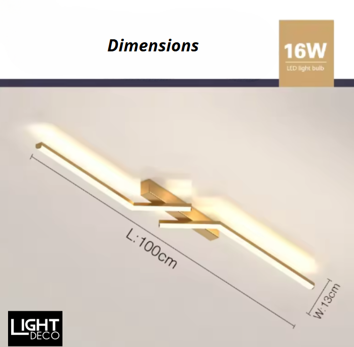 Plafonnier LED Design - Déco Maison Moderne - Idéal Salon / Couloir / Chambre