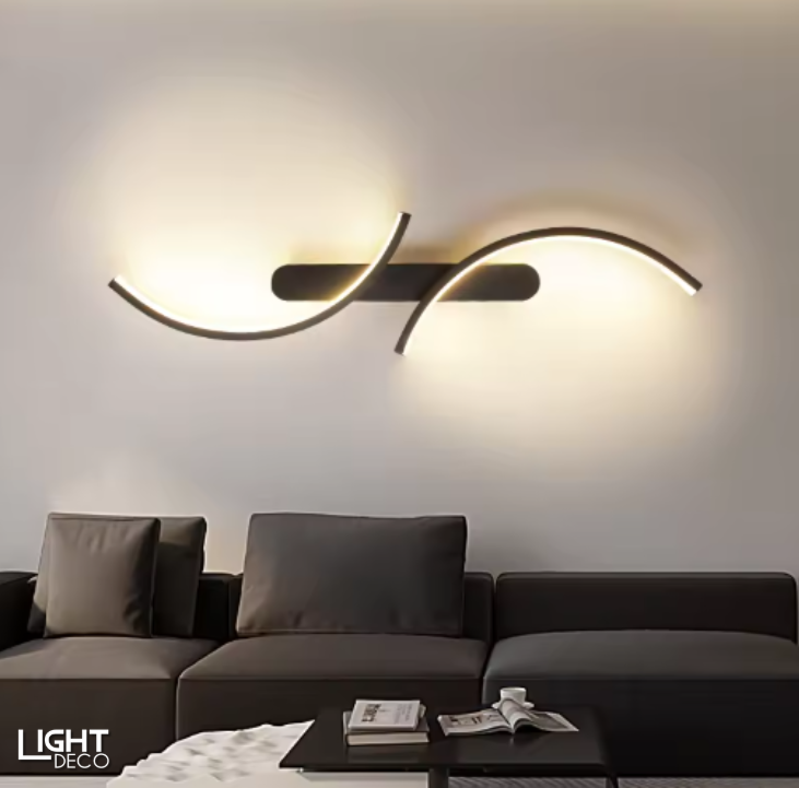 Applique Murale LED Courbée Design - Décoration Moderne Maison - Chambre / Salon / Couloir
