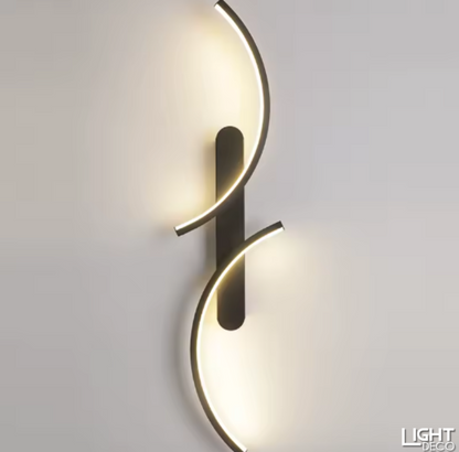 Applique Murale LED Courbée Design - Décoration Moderne Maison - Chambre / Salon / Couloir
