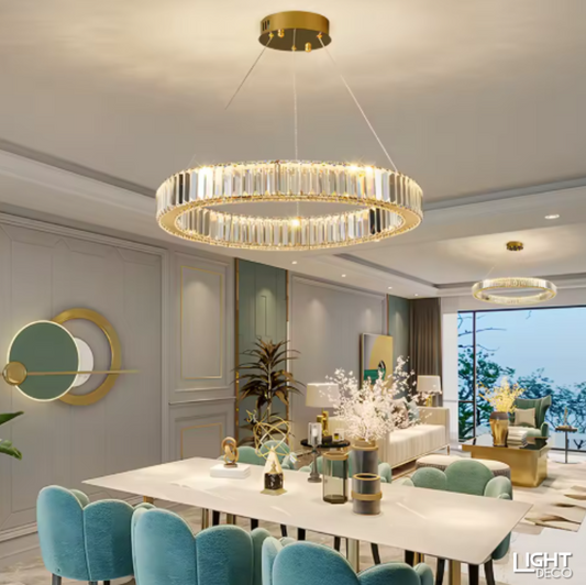 Plafonnier LED Cristal Design - Suspension moderne- Salon / Ilot